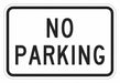 No Parking Sign 12 x 18 
