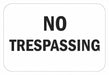 Rflctv No Trespassing Sign 12x18in Alum