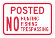 Rflctv No Trespassing Sign 12x18in Alum
