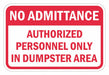 Rflctv No Admittance Sign 12x18in Alum