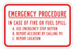 Designated Parking Sign 18x12in Aluminum