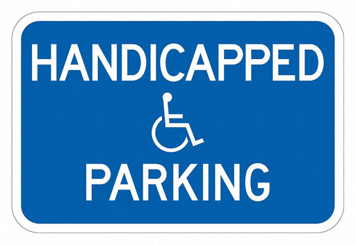 ADA Handicapped Parking Sign 12 x 18 