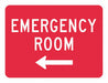 Traffic Sign 12 in x 18 in Red