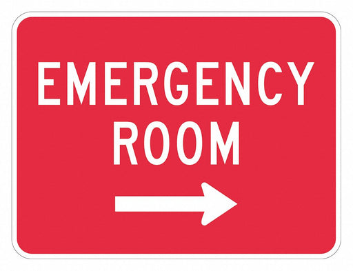 Traffic Sign 12 in x 18 in Red