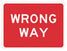 Traffic Sign 18 in x 24 in Red