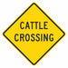 Traffic Sign 18 in x 18 in Yellow