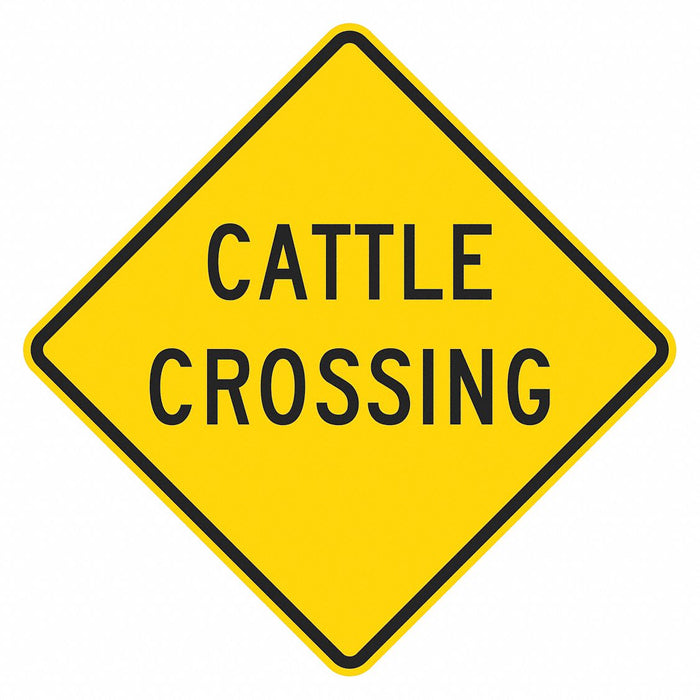 Traffic Sign 18 in x 18 in Yellow