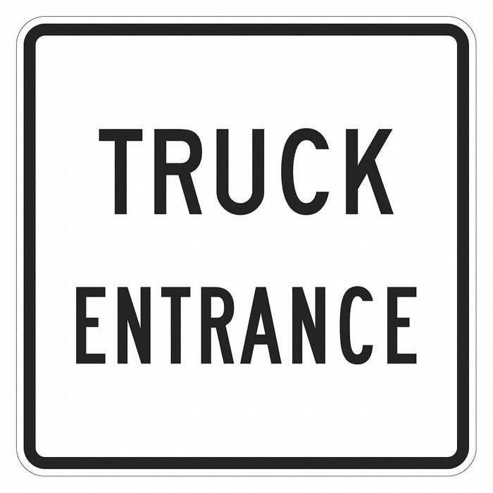 Truck Entrance Sign 18 x 18 