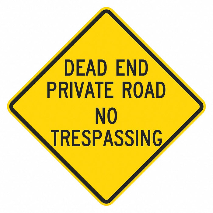 Traffic Sign 18 in x 18 in Yellow