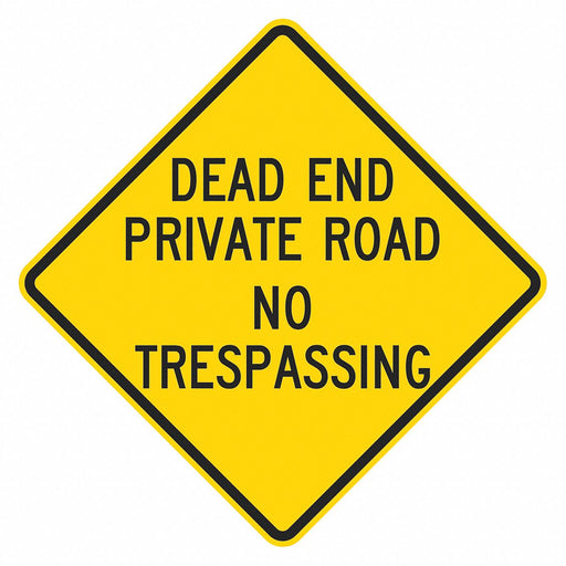 Traffic Sign 18 in x 18 in Yellow