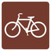 Traffic Sign 18 in x 18 in Brown