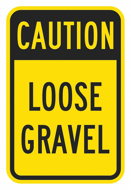 Traffic Sign 24 in x 18 in Yellow