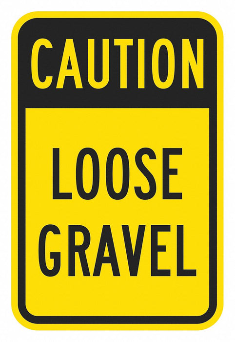 Traffic Sign 24 in x 18 in Yellow