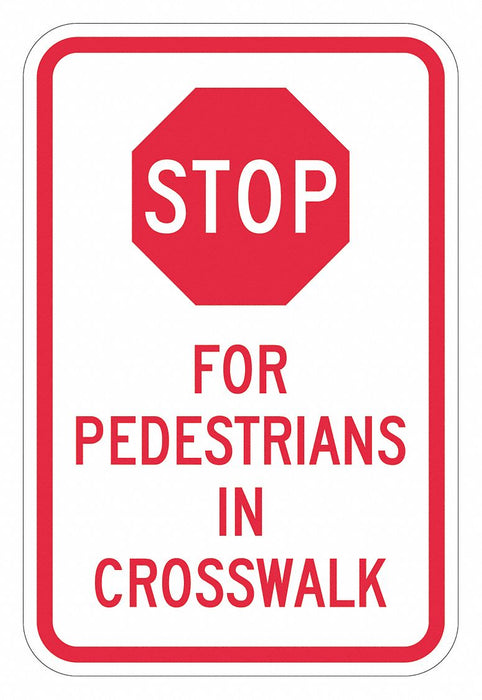 Traffic Sign 24 in x 18 in White