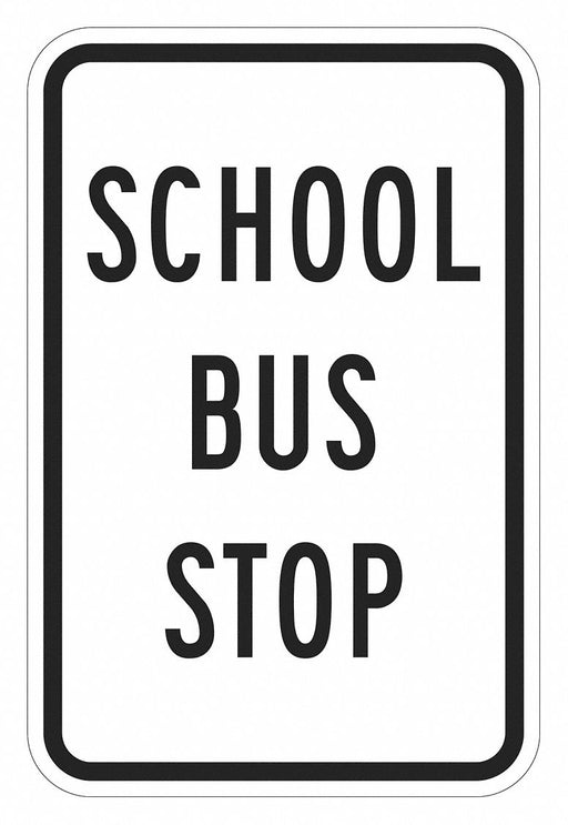 Traffic Sign 24 in x 18 in White