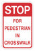 Traffic Sign 24 in x 18 in Red/White