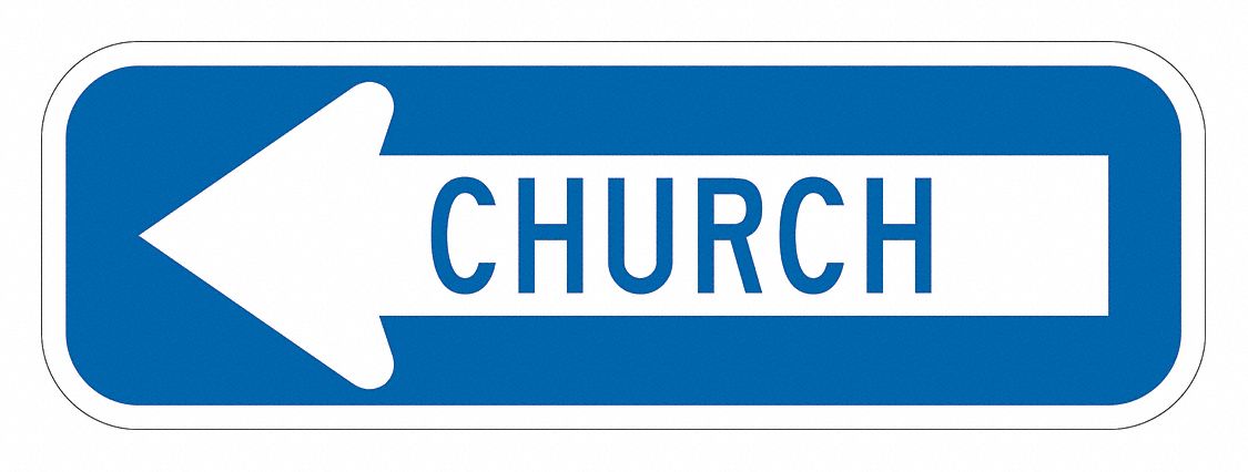 Traffic Sign 6 in x 18 in White