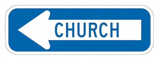 Traffic Sign 6 in x 18 in White
