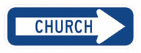 Traffic Sign 6 in x 18 in White