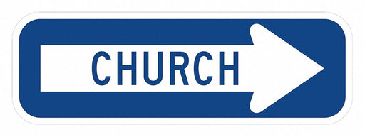 Traffic Sign 6 in x 18 in White