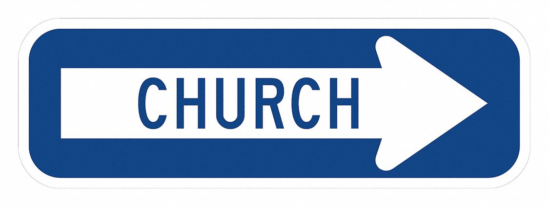 Traffic Sign 6 in x 18 in White
