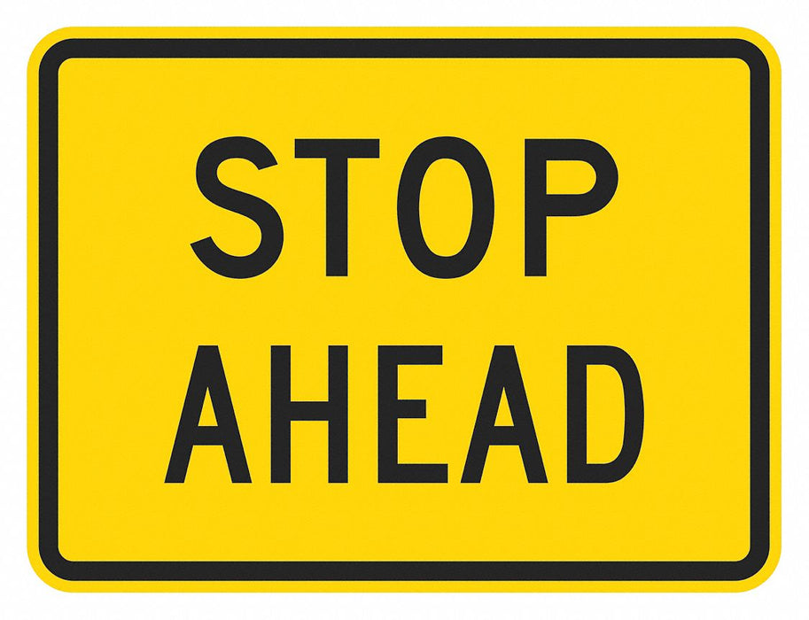 Traffic Sign 18 in x 24 in Yellow