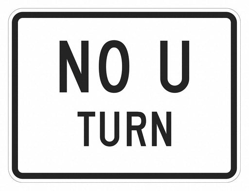Traffic Sign 18 in x 24 in White
