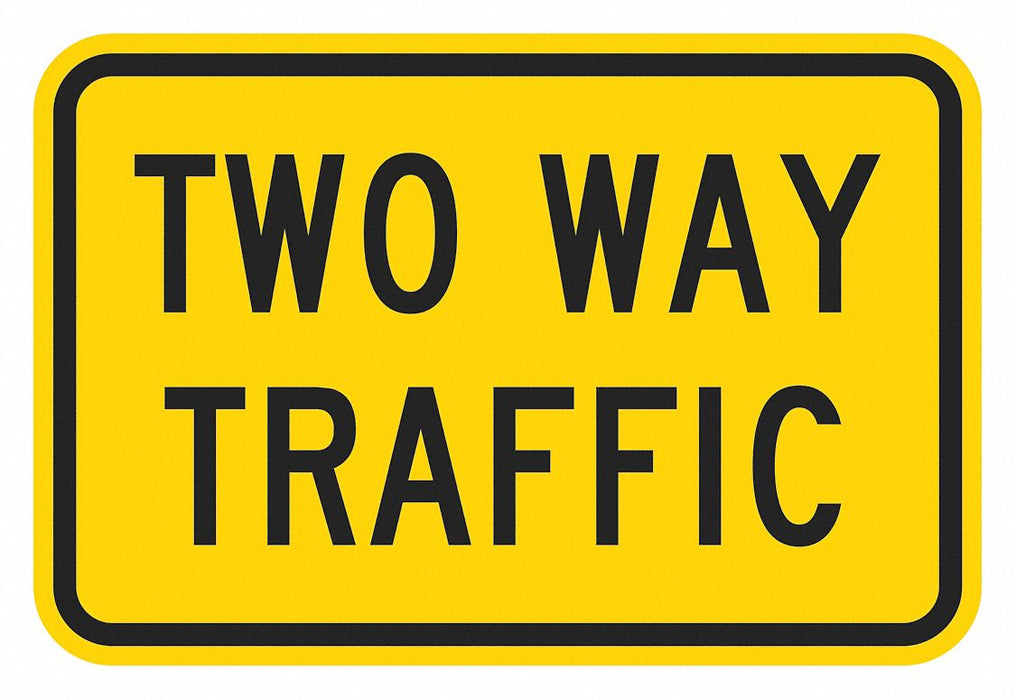 Traffic Sign 18 in x 24 in Yellow