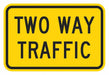 Traffic Sign 18 in x 24 in Yellow