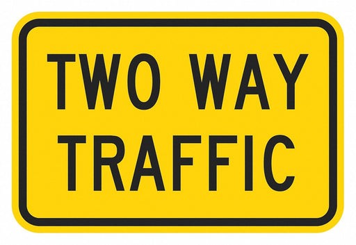 Traffic Sign 18 in x 24 in Yellow