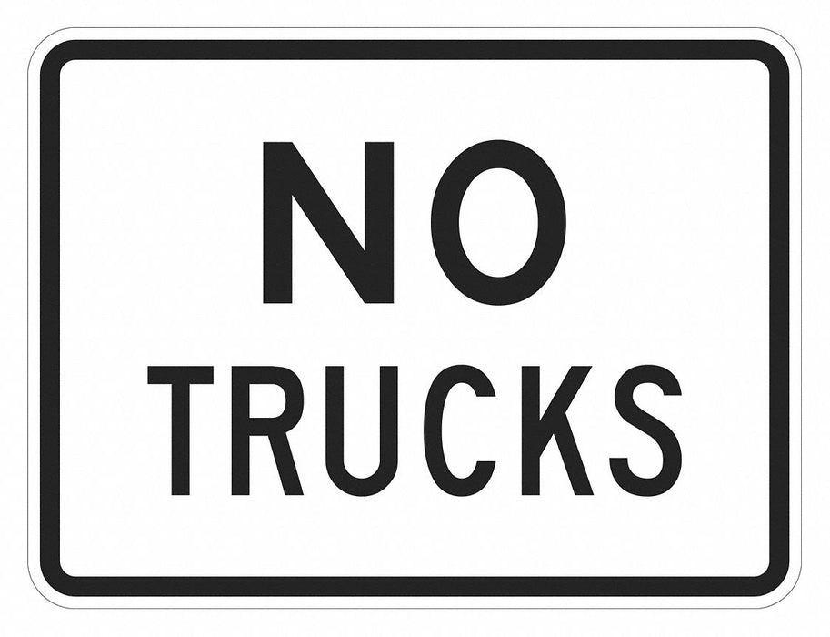 Traffic Sign 18 in x 24 in White