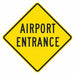 Traffic Sign 24 in x 24 in Yellow