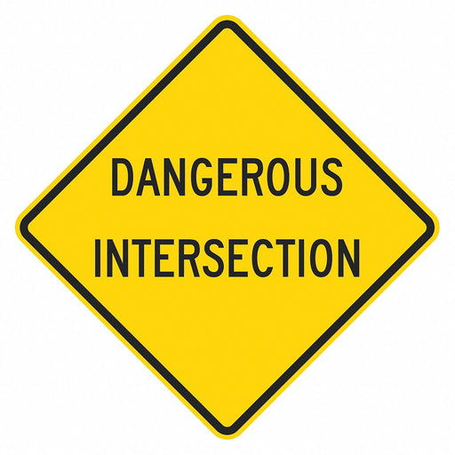 Traffic Sign 24 in x 24 in Yellow