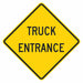 Traffic Sign 24 in x 24 in Yellow