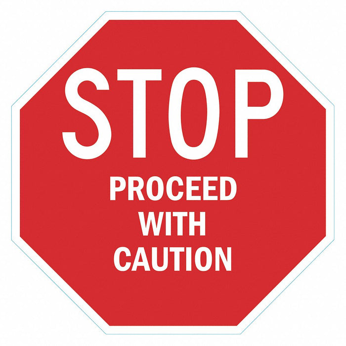 Caution Sign 24 in x 24 in Aluminum