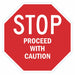 Caution Sign 24 in x 24 in Aluminum