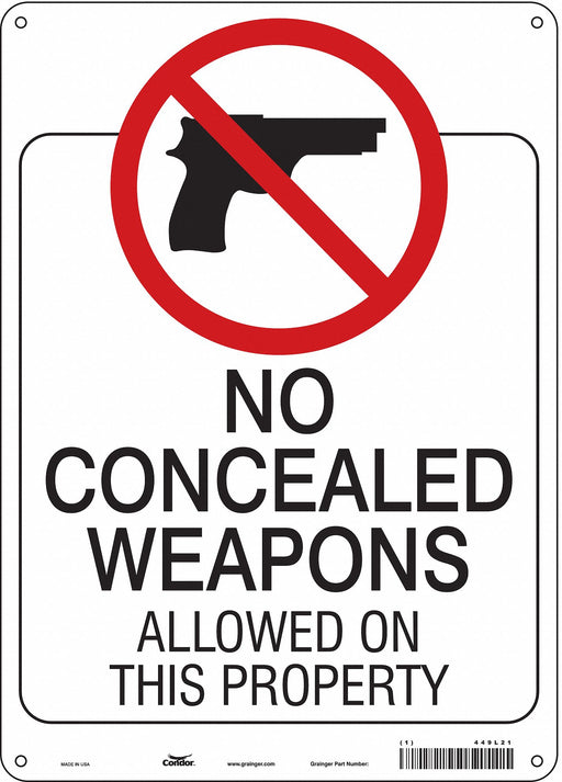 Safety Sign 14 in x 10 in Aluminum