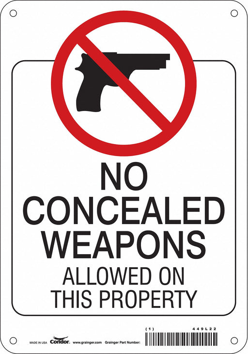 Safety Sign 10 in x 7 in Polyethylene