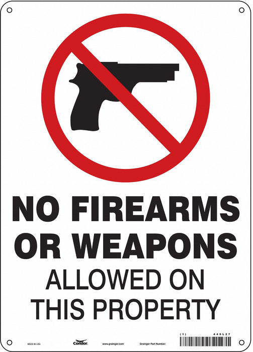 Safety Sign 14 in x 10 in Aluminum