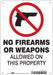 Safety Sign 10 in x 7 in Polyethylene