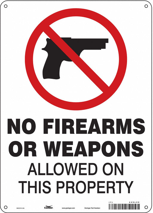 Safety Sign 14 in x 10 in Polyethylene