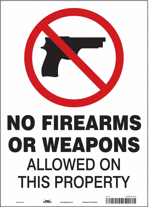 Safety Sign 14 in x 10 in Vinyl