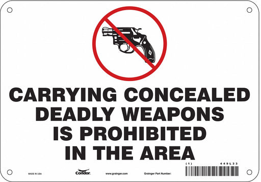 Safety Sign 7 in x 10 in Aluminum