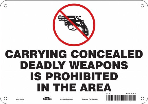 Safety Sign 7 in x 10 in Polyethylene