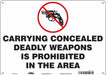 Safety Sign 10 in x 14 in Polyethylene