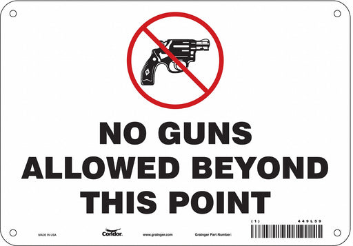 Safety Sign 7 in x 10 in Aluminum