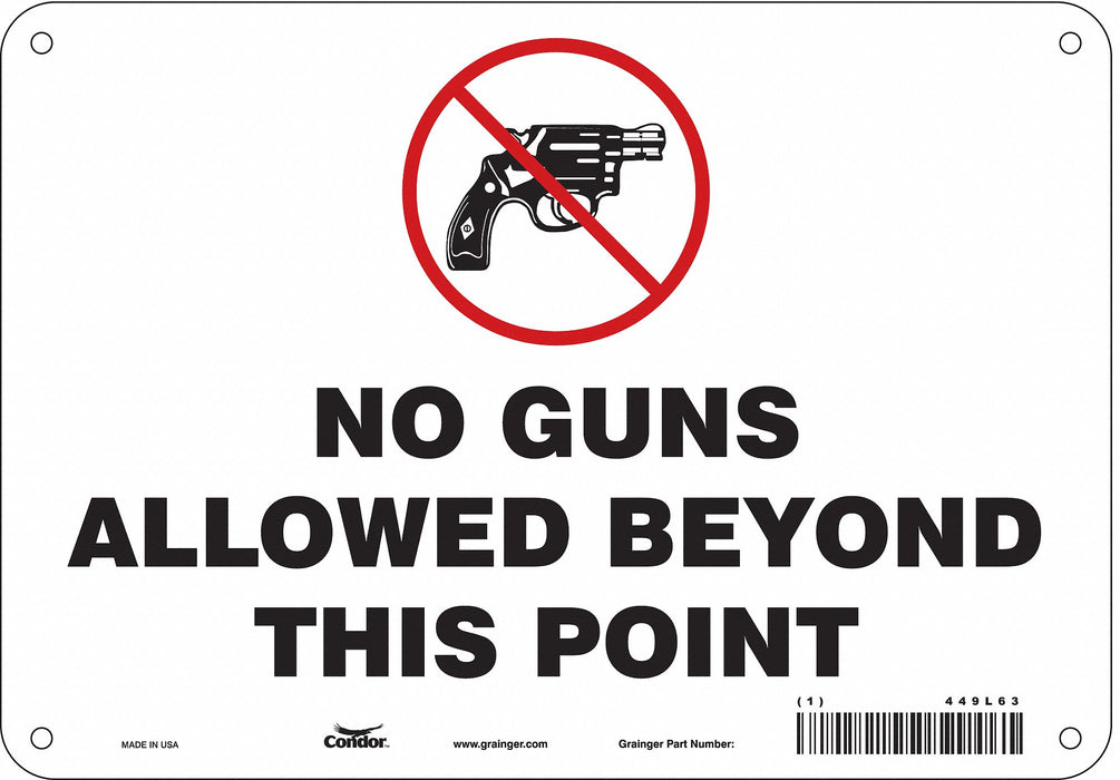 Safety Sign 7 in x 10 in Polyethylene