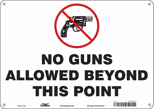 Safety Sign 10 in x 14 in Polyethylene