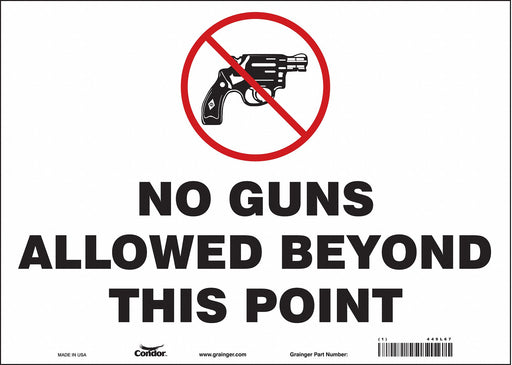 Safety Sign 10 in x 14 in Vinyl