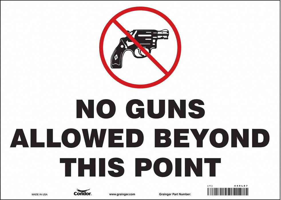 Safety Sign 10 in x 14 in Vinyl